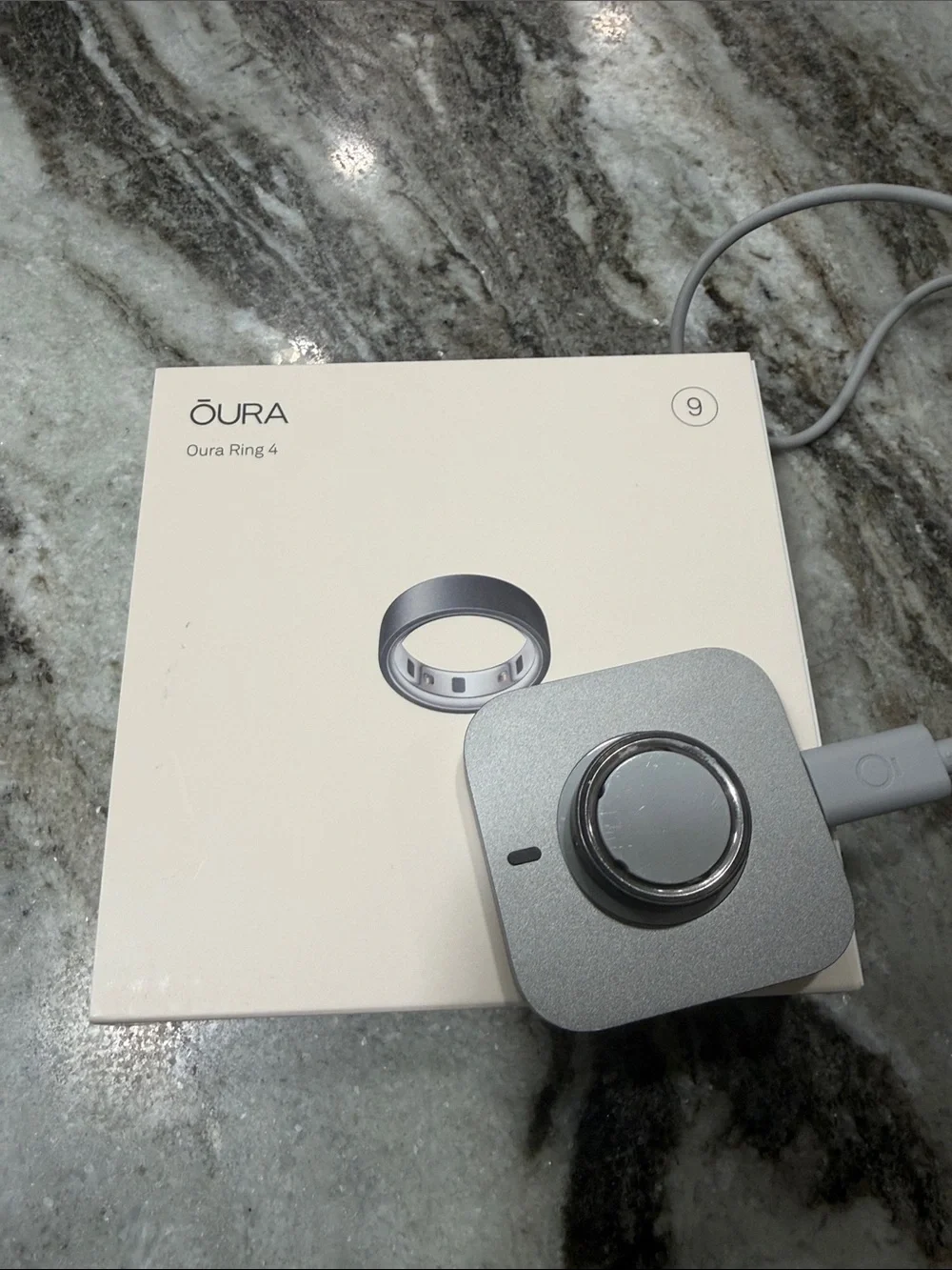 Oura Ring 4 Smart Health Ring by Oura - Size 9 stealth color